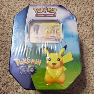 Pokémon GO Tin Box Trading Card Game Pikachu